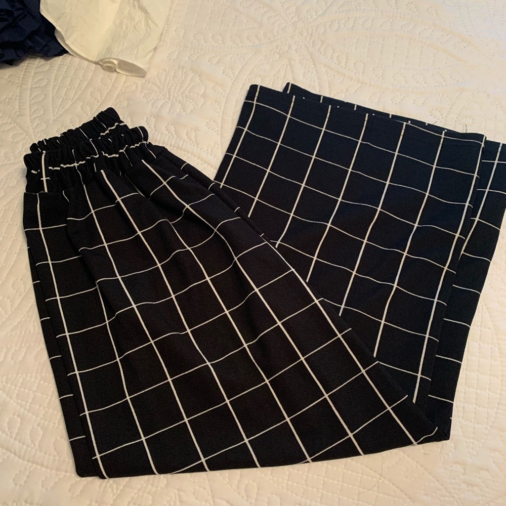 Wide Leg Cropped Pants